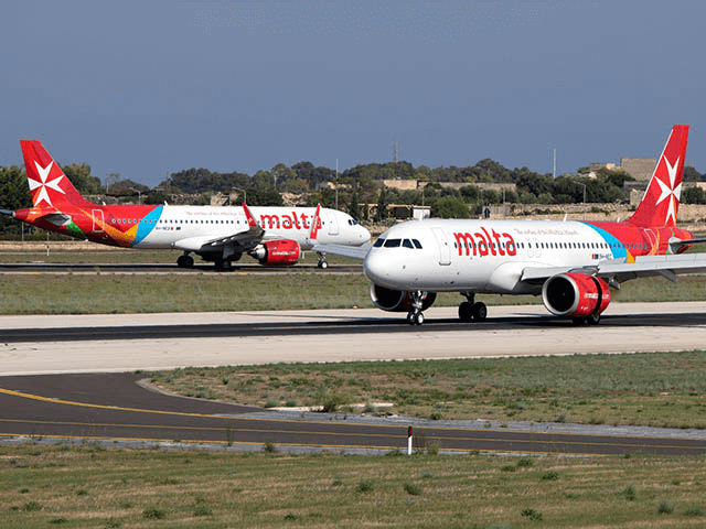 Avions Air Malta Aéroport Malte Luqa